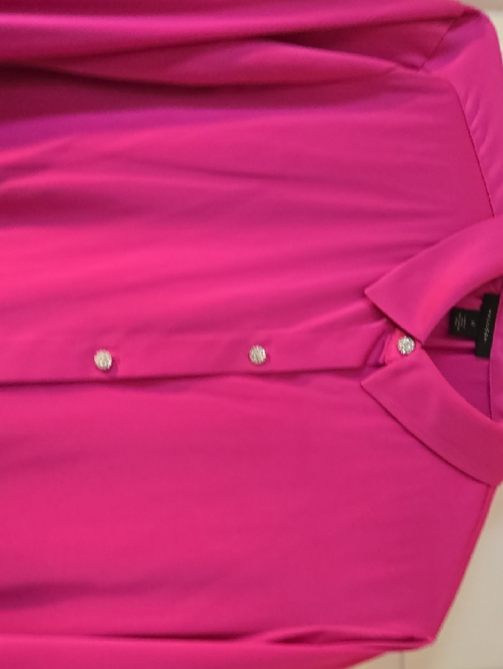 Halogen Fuchsia Button-Up Top - Picture 6 of 10